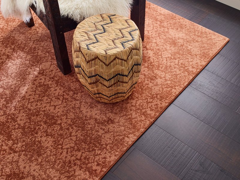 rug on hardwood floor from McMillen's Carpet Outlet in Clarion